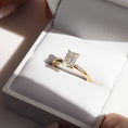 Load image into Gallery viewer, 1.0 CT Emerald Cut Lab Grown Diamond Solitaire Engagement Ring
