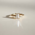 Load image into Gallery viewer, 1.0 CT Emerald Cut Lab Grown Diamond Solitaire Engagement Ring
