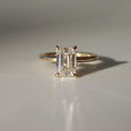 Load image into Gallery viewer, 2.0 CT Emerald Cut Lab Grown Diamond Engagement Ring in Gold
