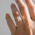 Load image into Gallery viewer, 4.0 CT Emerald Cut Lab Grown Diamond Solitaire Engagement Ring
