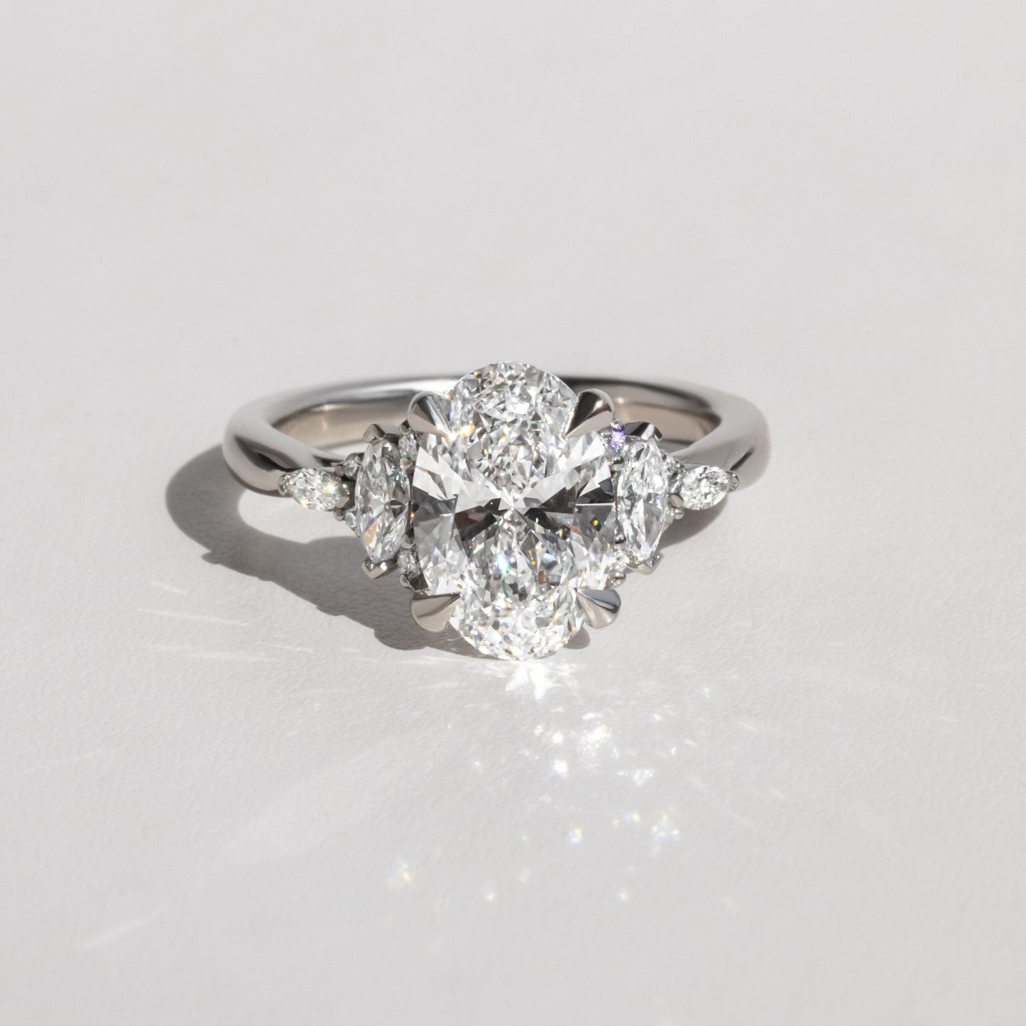 Solitaire-Oval Lab Grown Diamond Engagement Ring