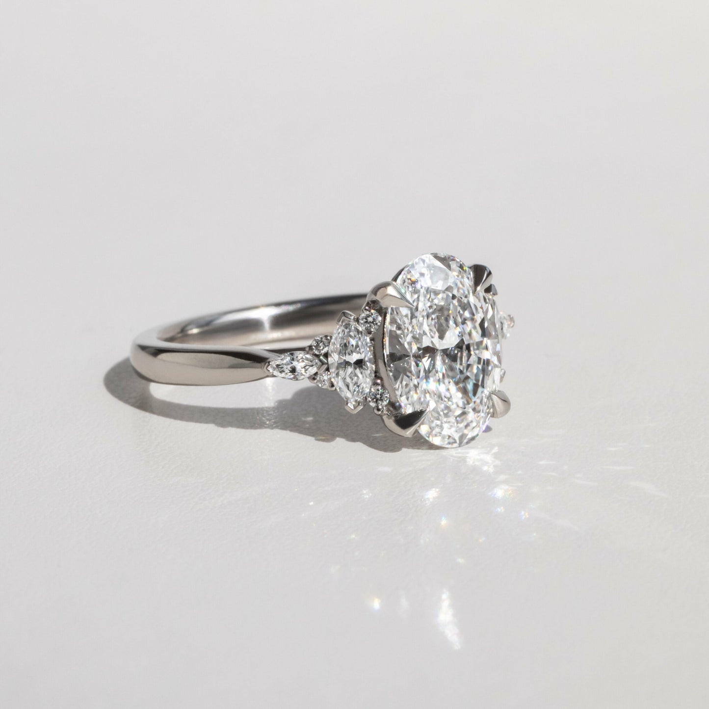 Solitaire-Oval Lab Grown Diamond Engagement Ring