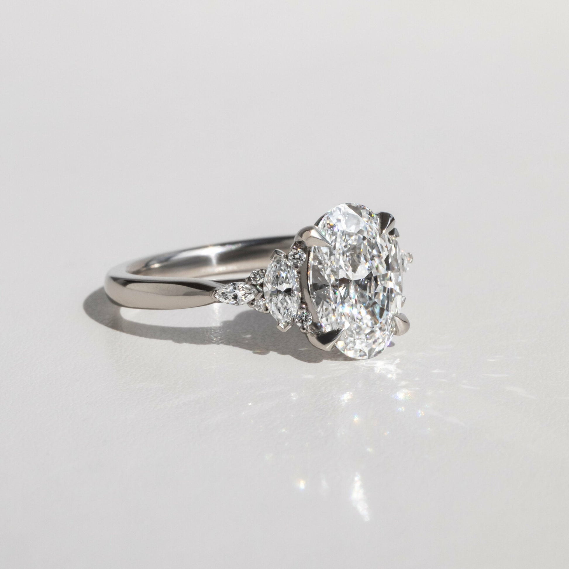 Solitaire-Oval Lab Grown Diamond Engagement Ring