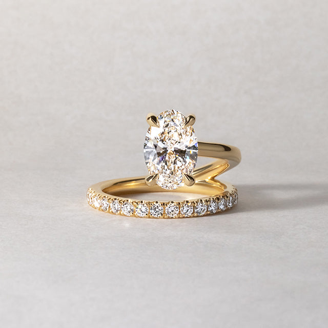 Solitaire-Oval Lab Grown Diamond Engagement Ring