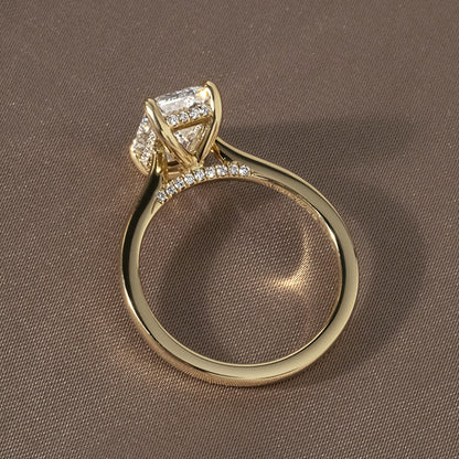 Solitaire-Oval Lab Grown Diamond Engagement Ring