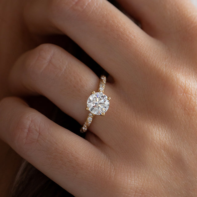 Solitaire-Oval Lab Grown Diamond Engagement Ring