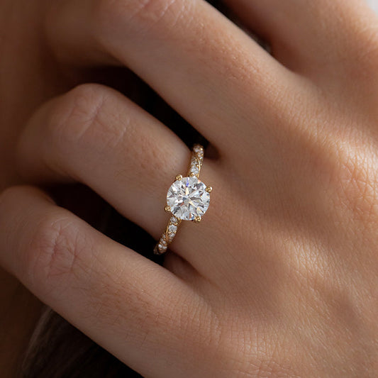 Solitaire-Oval Lab Grown Diamond Engagement Ring