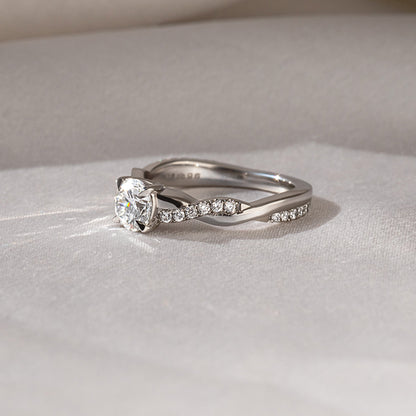 Solitaire-Oval Lab Grown Diamond Engagement Ring