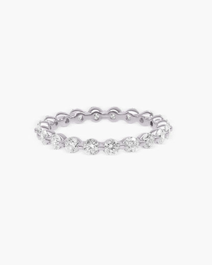1.1 Carat Round Lab-Grown Diamond Eternity Band 1