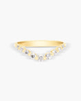 Load image into Gallery viewer, Elegant V Shaped 0.26 TCW Round Lab-Grown Diamond Wedding Band 1
