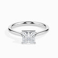 Load image into Gallery viewer, 1ct Princess F- VS Diamond Solitaire Engagement Ring
