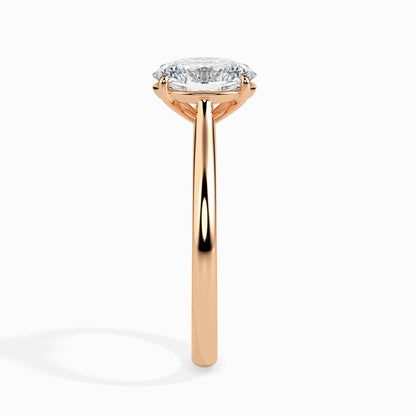 1.0 CT Oval Lab-Grown Diamond Solitaire Engagement Ring 7