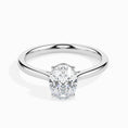 Load image into Gallery viewer, 1ct Oval F- VS Diamond Solitaire Engagement Ring
