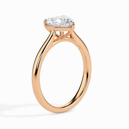 Radiant 1.0 CT Heart-Shaped Lab-Grown Diamond Solitaire Engagement Ring 9