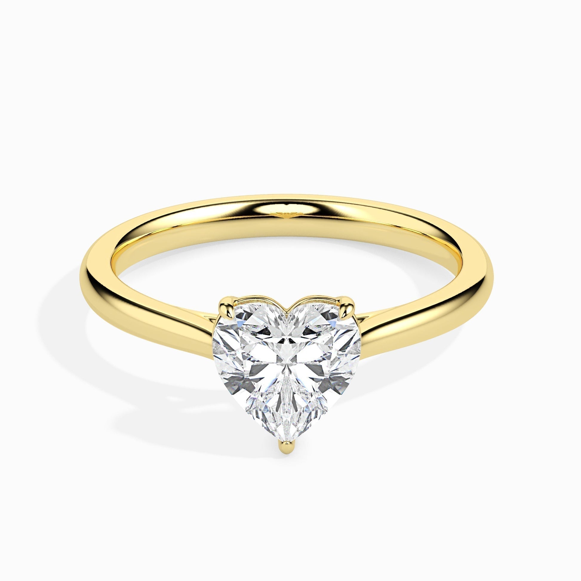 Radiant 1.0 CT Heart-Shaped Lab-Grown Diamond Solitaire Engagement Ring 1