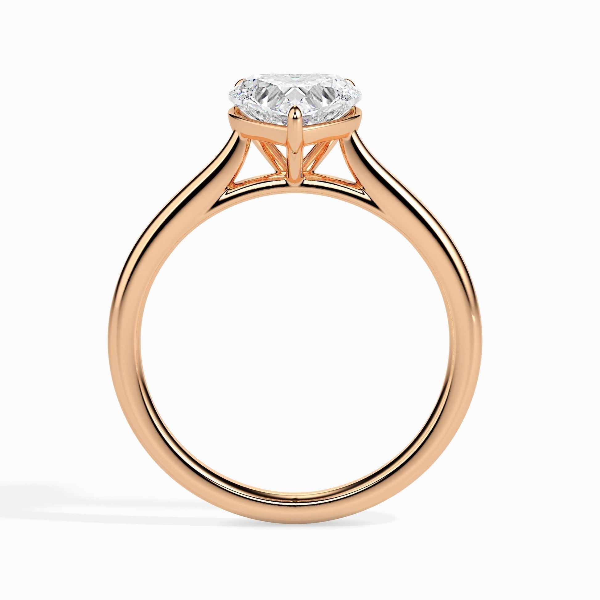 Radiant 1.0 CT Heart-Shaped Lab-Grown Diamond Solitaire Engagement Ring 10