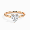 Load image into Gallery viewer, 1ct Heart F- VS Diamond Solitaire Engagement Ring
