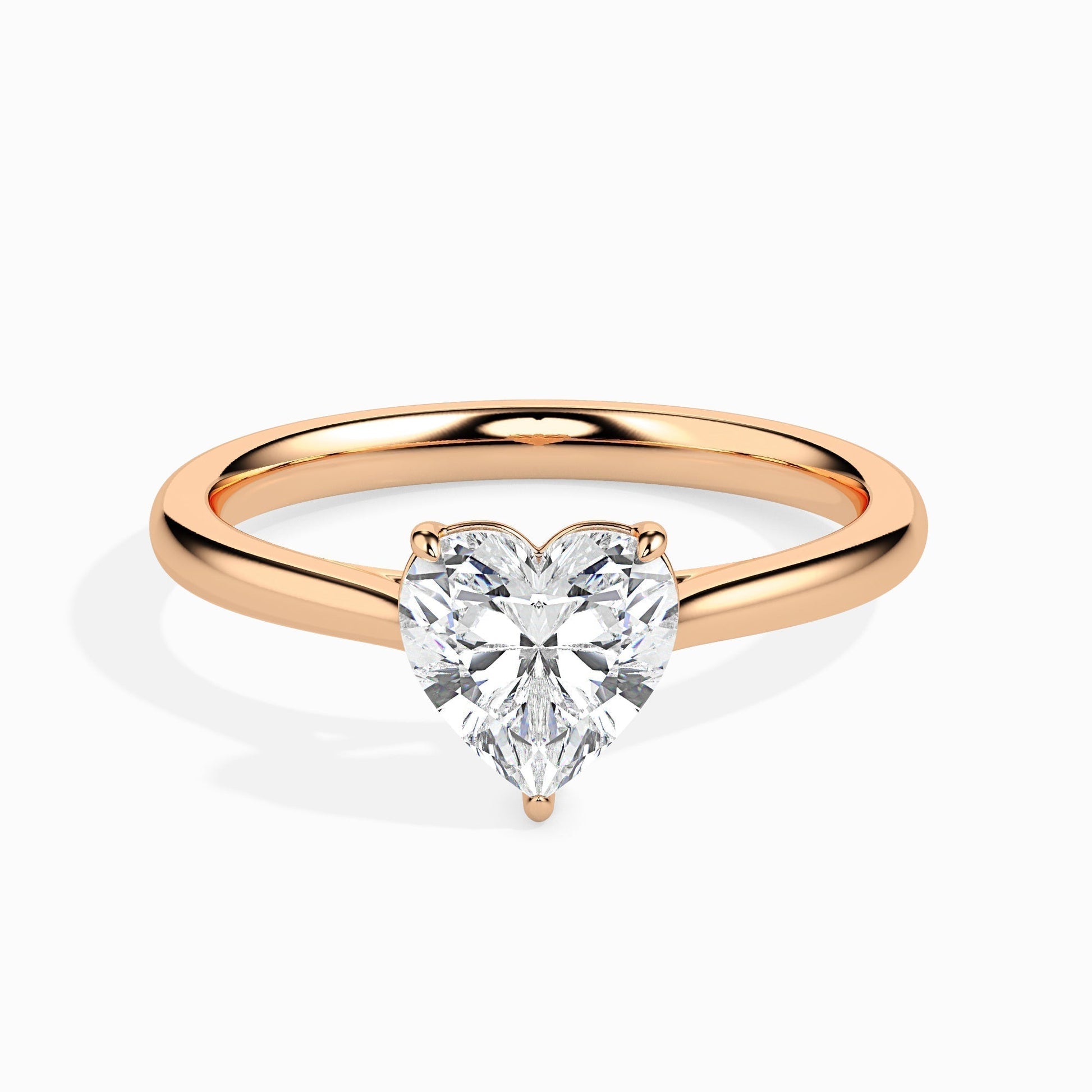 Radiant 1.0 CT Heart-Shaped Lab-Grown Diamond Solitaire Engagement Ring 7