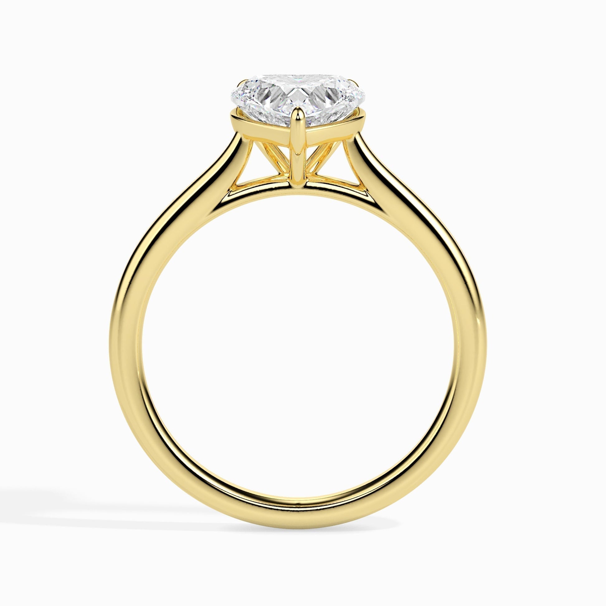 Radiant 1.0 CT Heart-Shaped Lab-Grown Diamond Solitaire Engagement Ring 3
