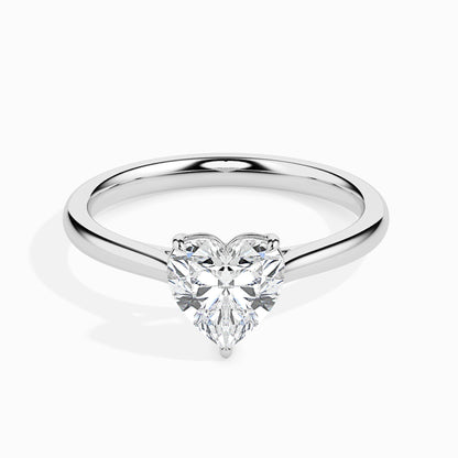 Radiant 1.0 CT Heart-Shaped Lab-Grown Diamond Solitaire Engagement Ring 5