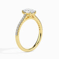 Load image into Gallery viewer, 1ct Oval F- VS Diamond Pave Engagement Ring
