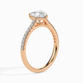 Load image into Gallery viewer, 1ct Heart F- VS Diamond Pave Engagement Ring
