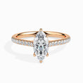 Load image into Gallery viewer, 1 Marquise F- VS Diamond Pave Engagement Ring
