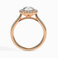 Load image into Gallery viewer, 1ct Round F- VS Diamond Halo Engagement Ring
