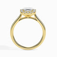 Load image into Gallery viewer, 1ct Emerald F- VS Diamond Halo Engagement Ring
