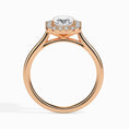 Load image into Gallery viewer, 1ct Radiant F- VS Diamond Halo Engagement Ring
