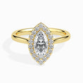 Load image into Gallery viewer, 1ct Marquise F- VS Diamond Halo Engagement Ring
