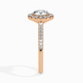 Load image into Gallery viewer, 1ct Round F- VS Diamond Halo & Pave Engagement Ring
