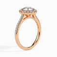 Load image into Gallery viewer, 1ct Round F- VS Diamond Halo & Pave Engagement Ring
