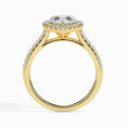 Load image into Gallery viewer, 1ct Heart F- VS Diamond Halo & Pave Engagement Ring
