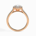 Load image into Gallery viewer, 1ct Marquise F- VS Diamond Halo & Pave Engagement Ring
