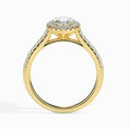 Load image into Gallery viewer, 1ct Marquise F- VS Diamond Halo & Pave Engagement Ring
