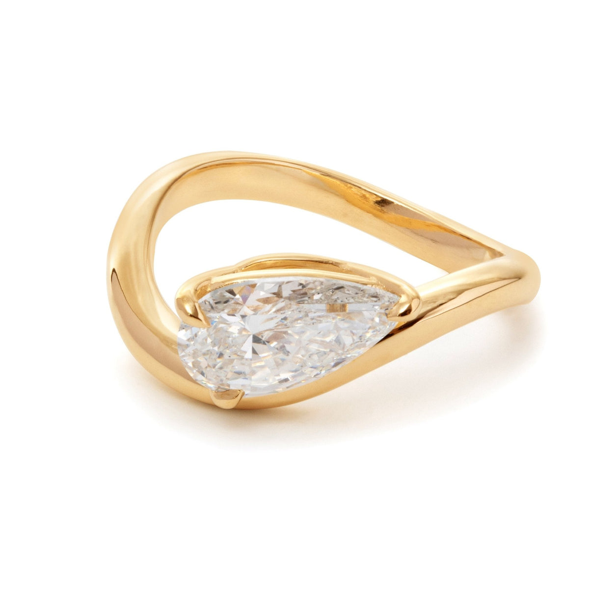 Solitaire Cathedral- 1.8 CT Cushion Lab Grown Diamond Wedding Band