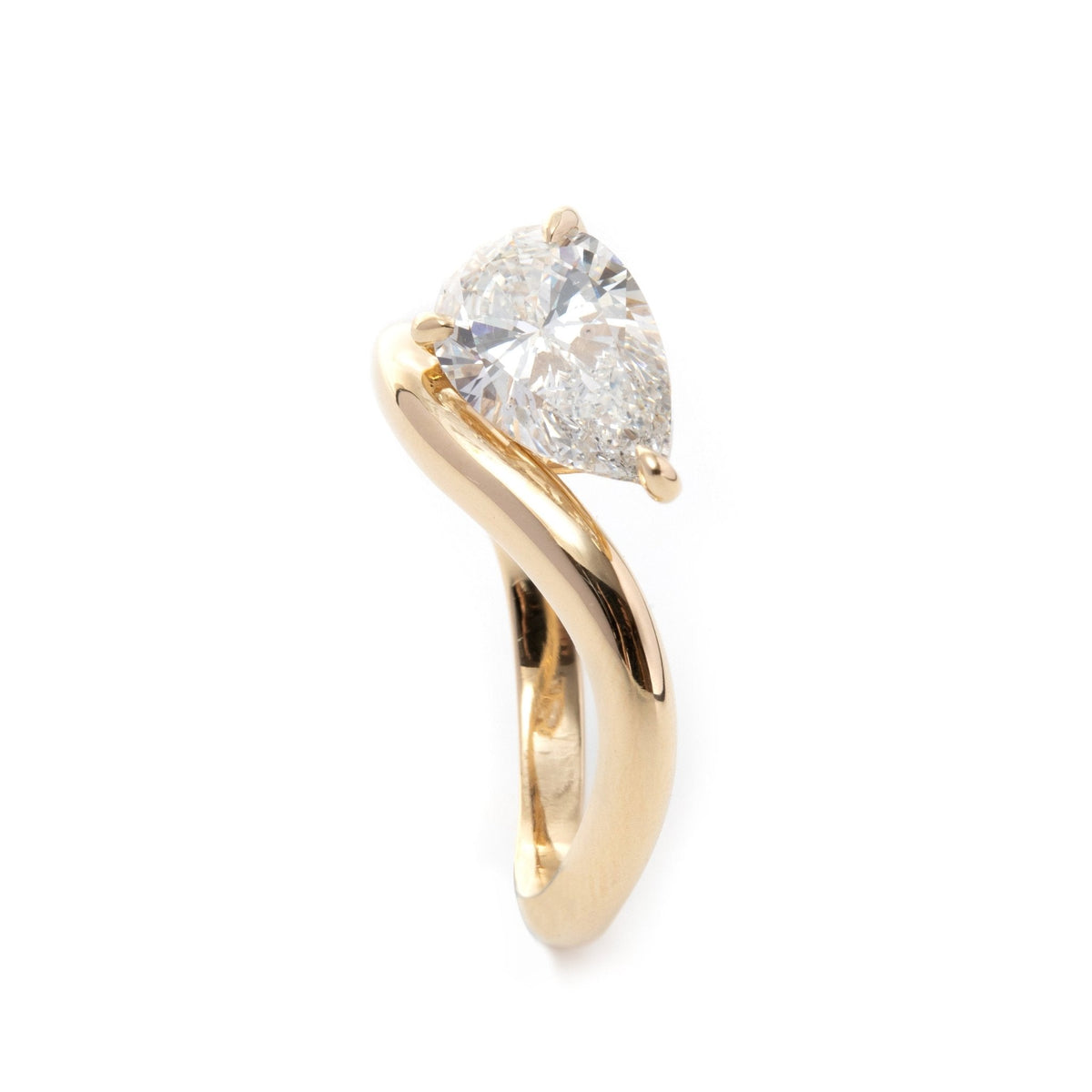 Solitaire Cathedral- 1.8 CT Cushion Lab Grown Diamond Wedding Band