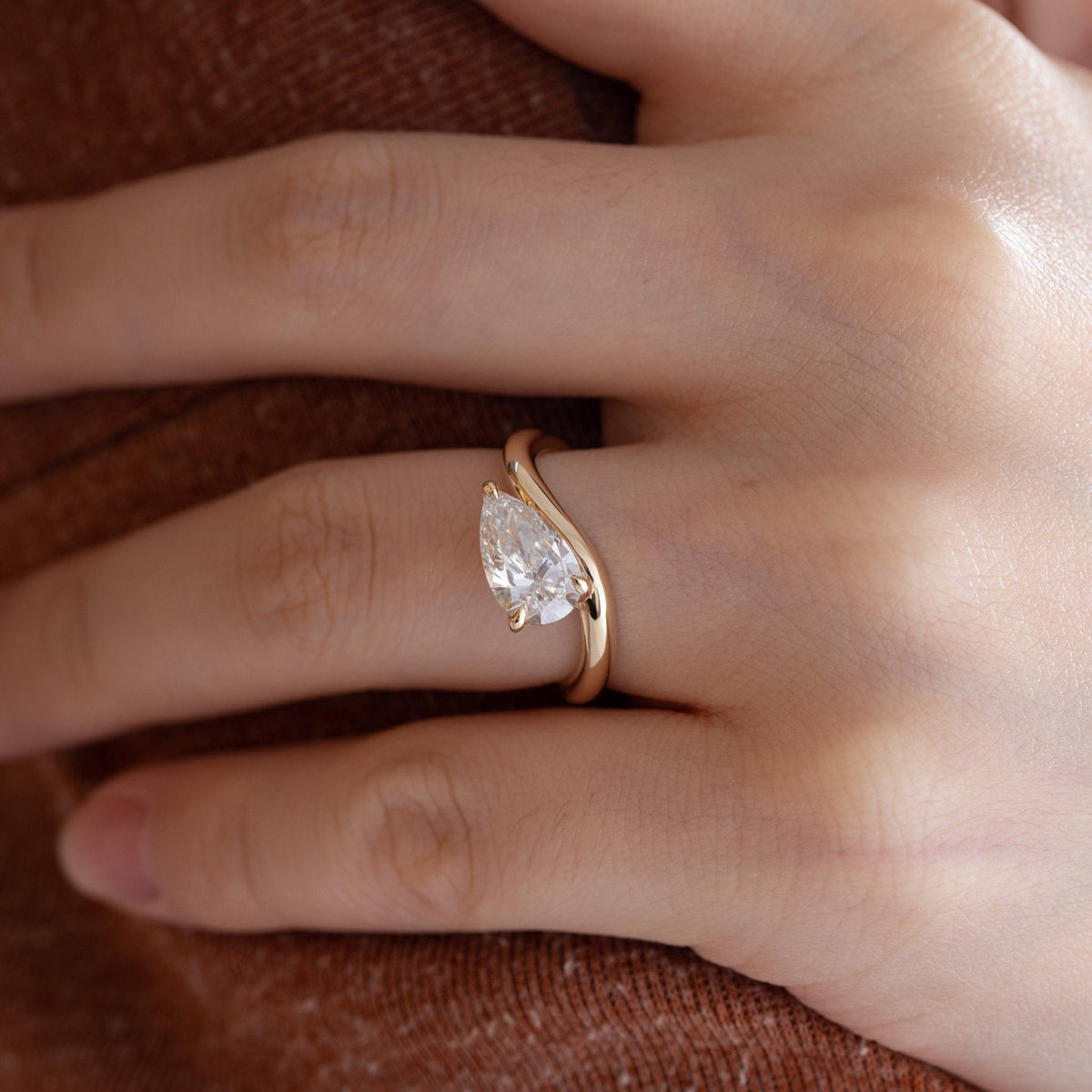 Solitaire Cathedral- 1.8 CT Cushion Lab Grown Diamond Wedding Band