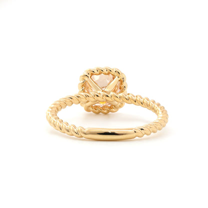 Solitaire Cathedral- 1.8 CT Cushion Lab Grown Diamond Wedding Band