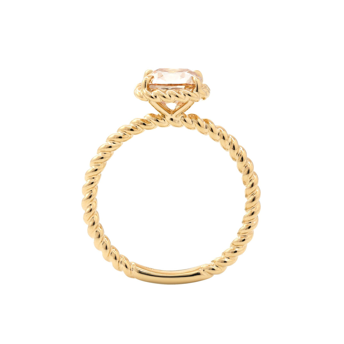 Solitaire Cathedral- 1.8 CT Cushion Lab Grown Diamond Wedding Band