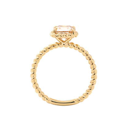 Solitaire Cathedral- 1.8 CT Cushion Lab Grown Diamond Wedding Band