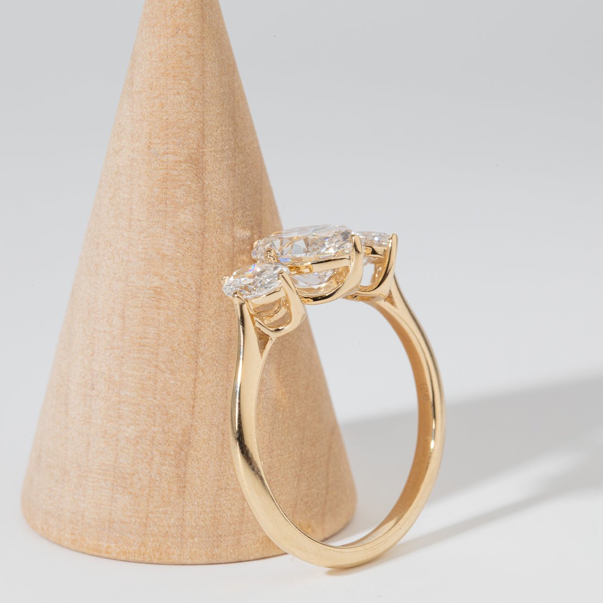 Solitaire Cathedral- 1.8 CT Cushion Lab Grown Diamond Wedding Band
