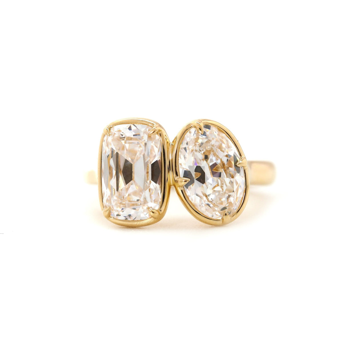 Solitaire Cathedral- 1.8 CT Cushion Lab Grown Diamond Wedding Band