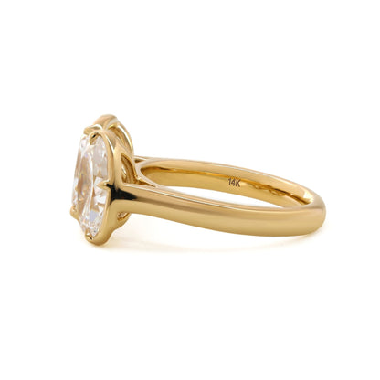 Solitaire Cathedral- 1.8 CT Cushion Lab Grown Diamond Wedding Band