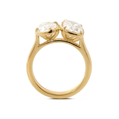 Solitaire Cathedral- 1.8 CT Cushion Lab Grown Diamond Wedding Band