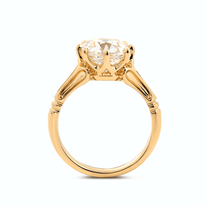 Solitaire Cathedral- 1.8 CT Cushion Lab Grown Diamond Wedding Band