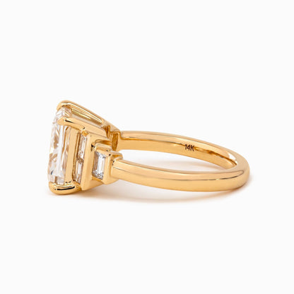 Solitaire Cathedral- 1.8 CT Cushion Lab Grown Diamond Wedding Band