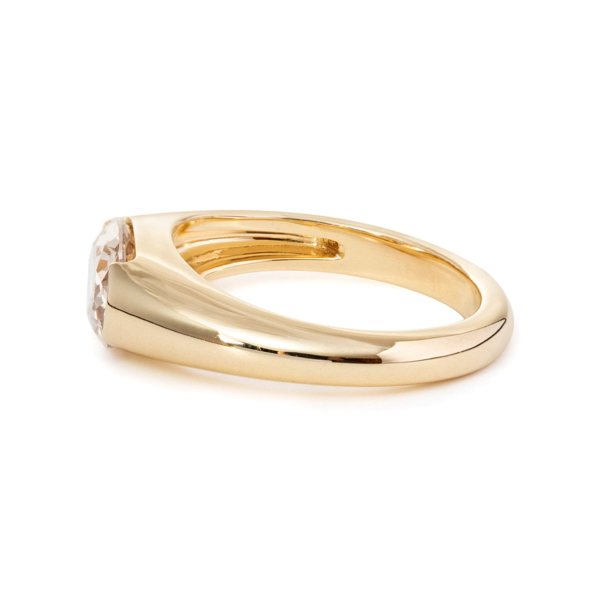 Solitaire Cathedral- 1.8 CT Cushion Lab Grown Diamond Wedding Band