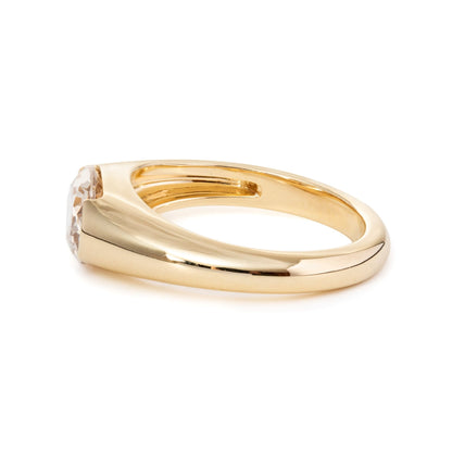 Solitaire Cathedral- 1.8 CT Cushion Lab Grown Diamond Wedding Band